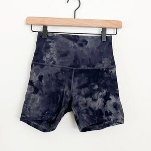 lululemon // dark gray tie die biker shorts 4